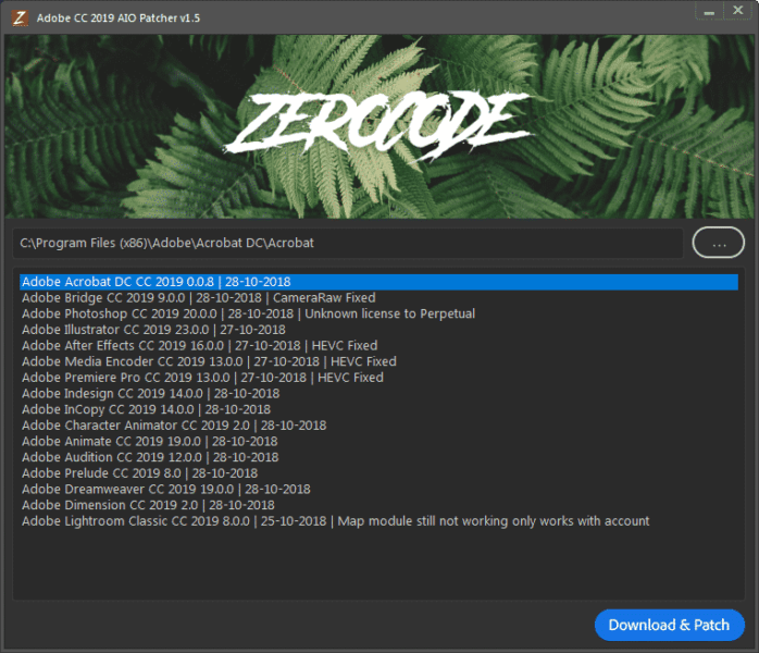 Adobe Activation AIO Patcher,Adobe CC Zer0Cod3 Patcher,Adobe AIO Patcher utility,Universal online activator,Adobe AIO Patcher