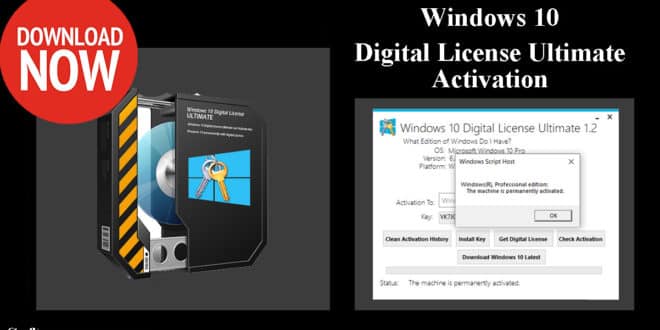 windows 10 home digital license