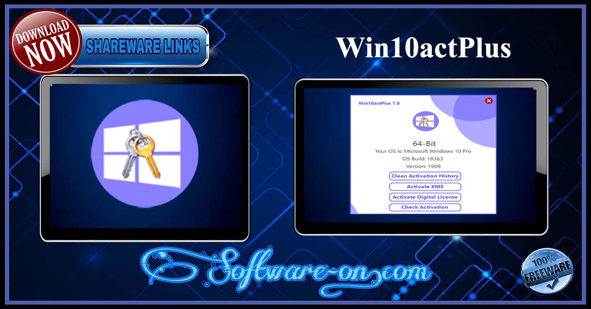 Win10actPlus Portable,Win10actPlus Windows 10 Activation Tool, digital License script activation tool,Windows 10 digital License script,Win10actPlus