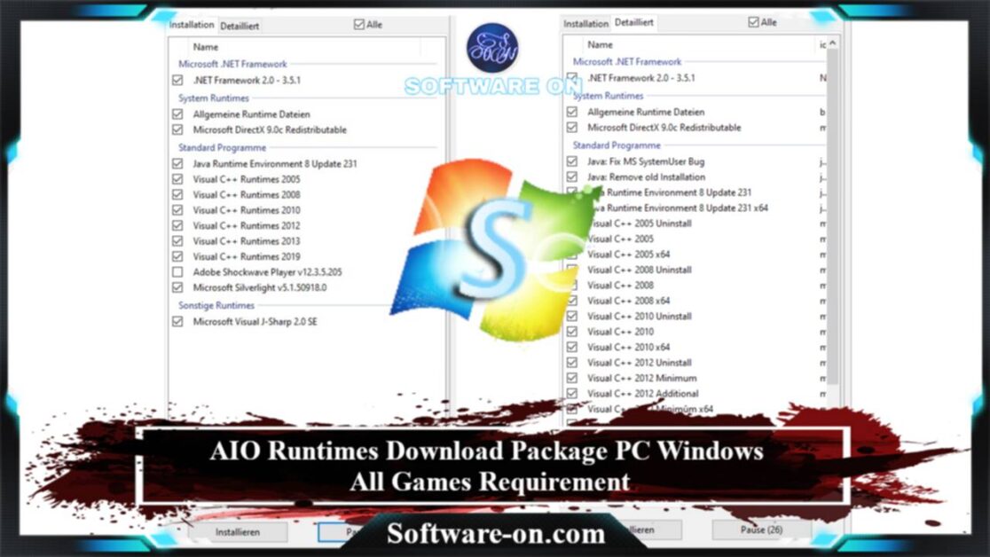 AIO Runtimes Download Package PC Windows: All Games Requirement